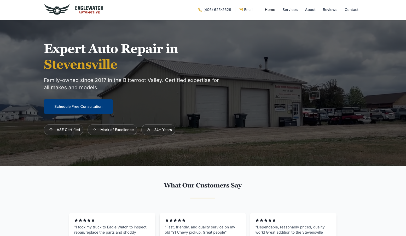 Eagle Watch Automotive screenshot